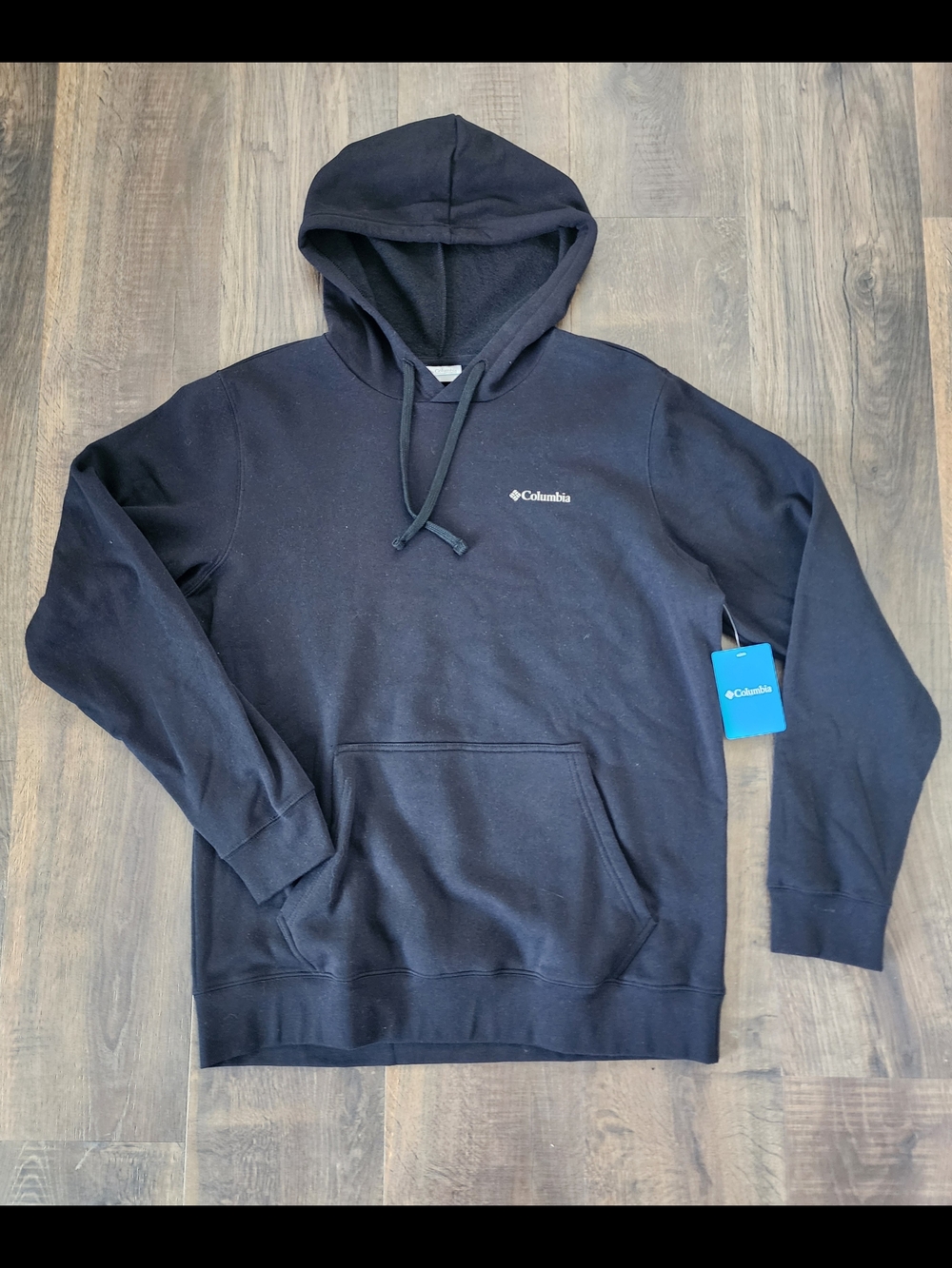 Columbia Men's Black Hooded Pullover Sweatshirt